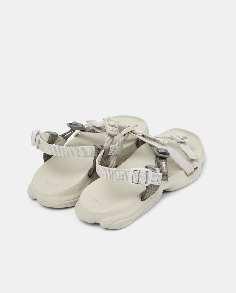 Sandálias Rasas Karst Sandal com Velcro Cinzento-3