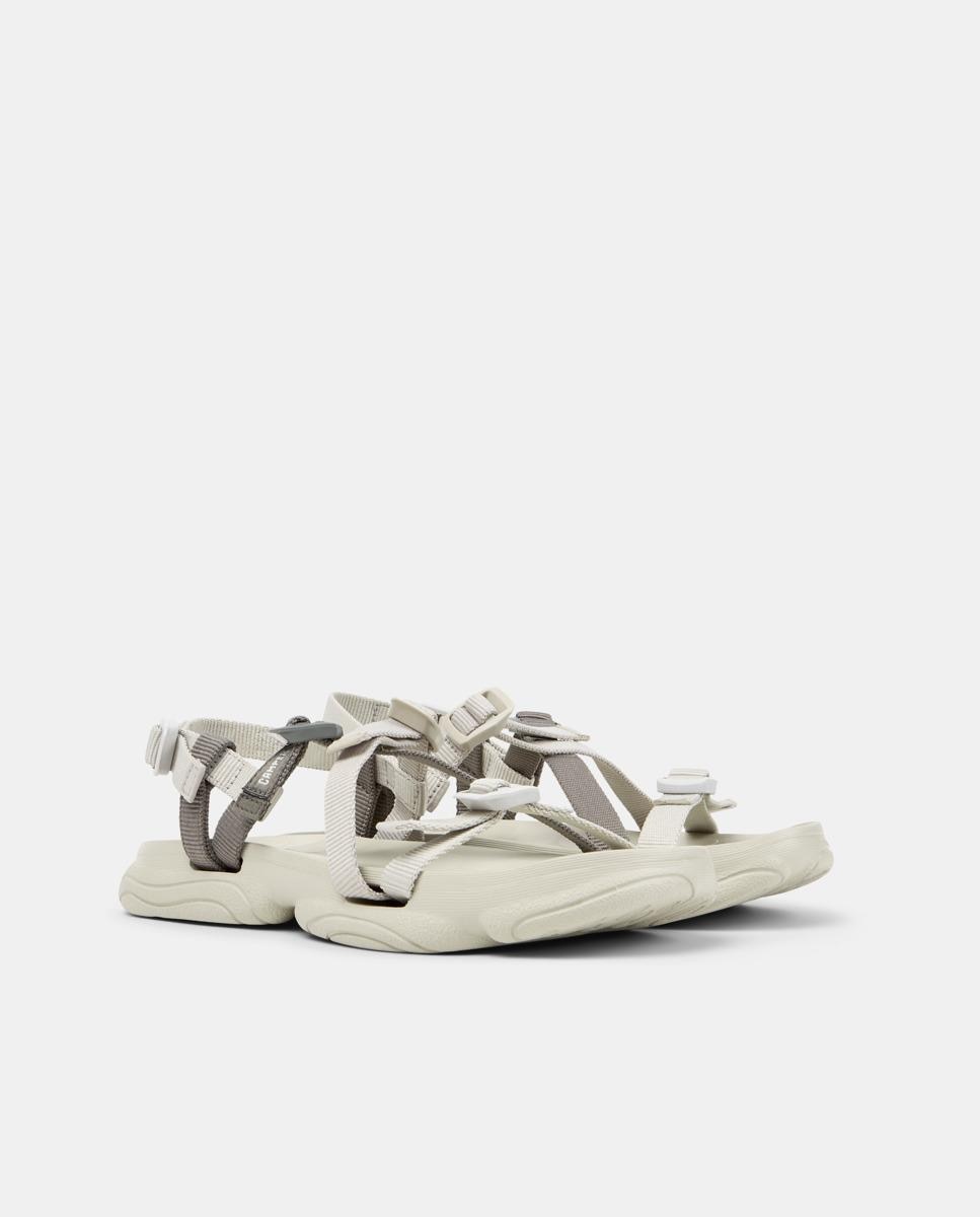 Sandálias Rasas Karst Sandal com Velcro Cinzento-5