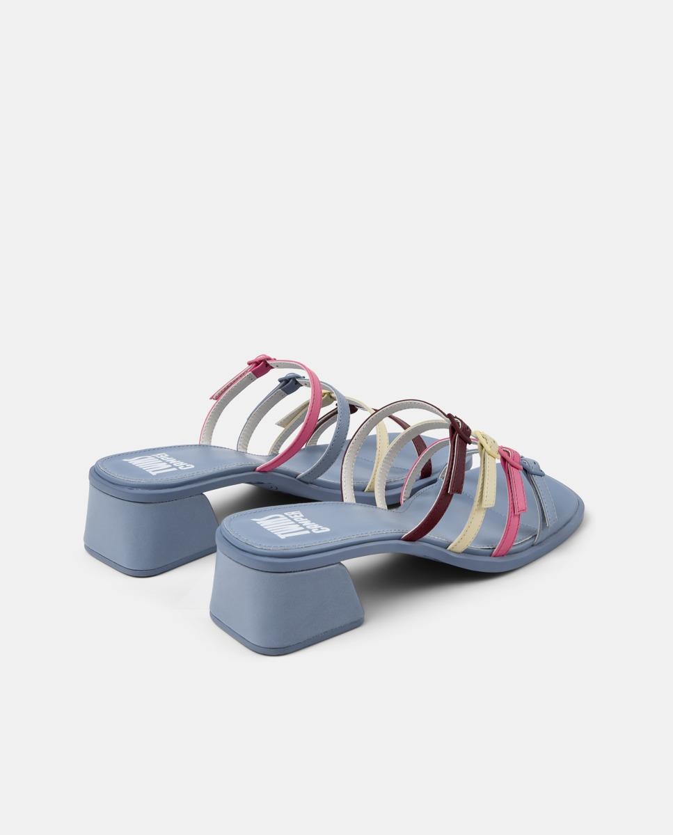 Sandálias de Tiras Kora Sandal Twins de Pele Multicolor-2