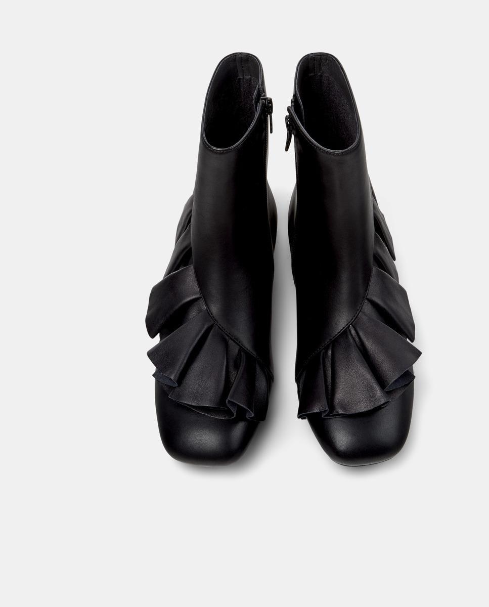 Botins de Pele Casi Myra Preto-2