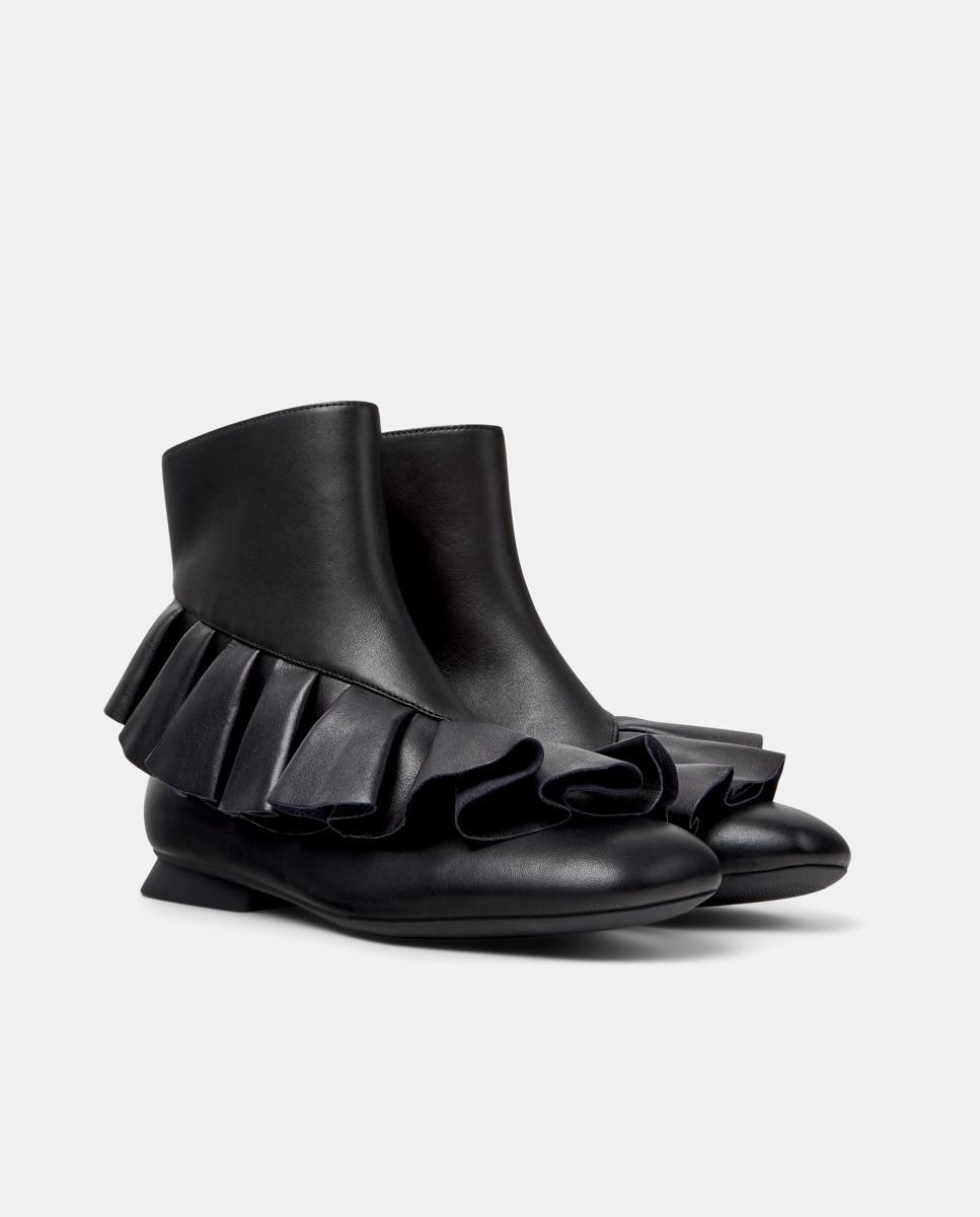 Botins de Pele Casi Myra Preto-5