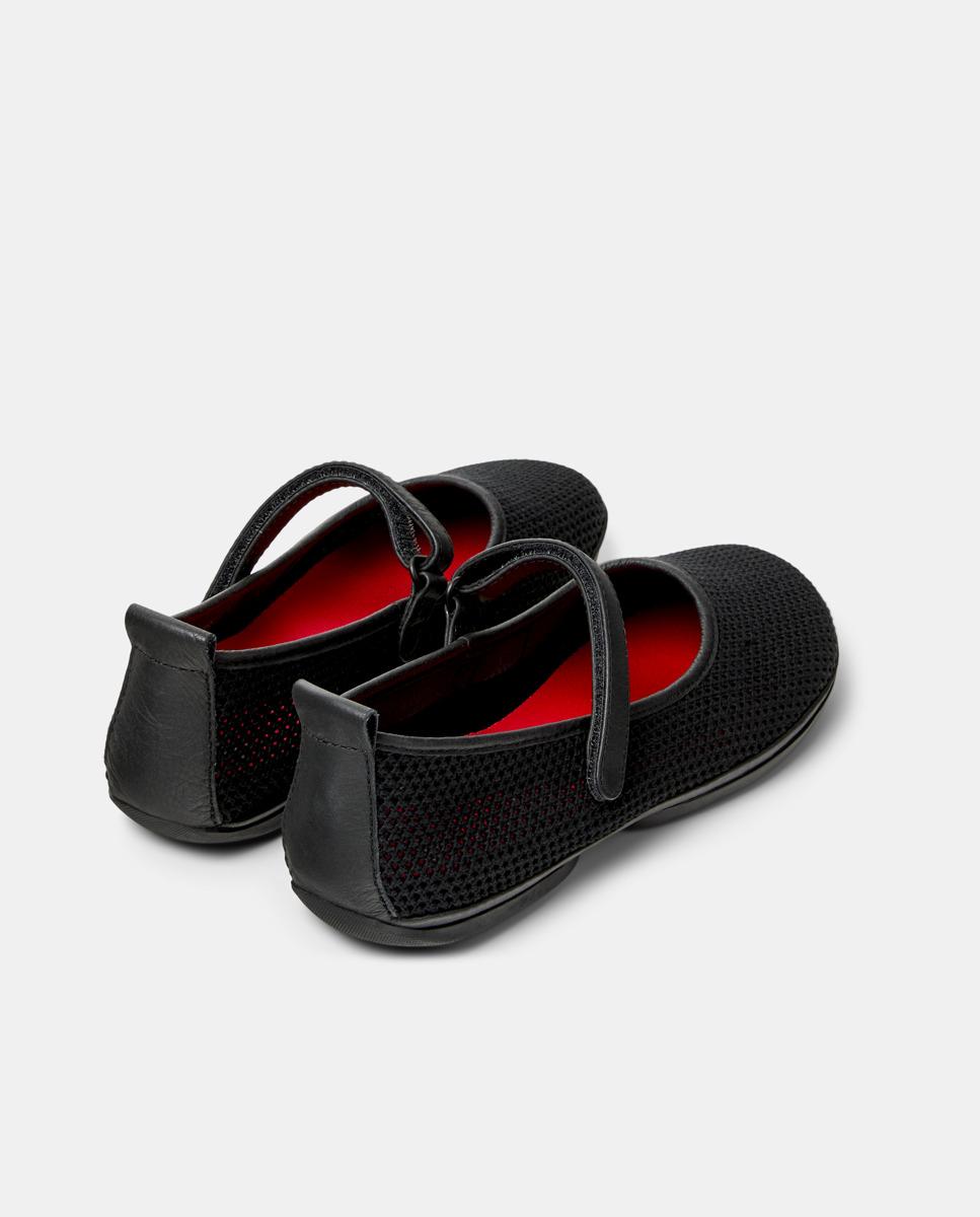 Sabrinas Rasas Right Nina com Fecho de Velcro Preto-3
