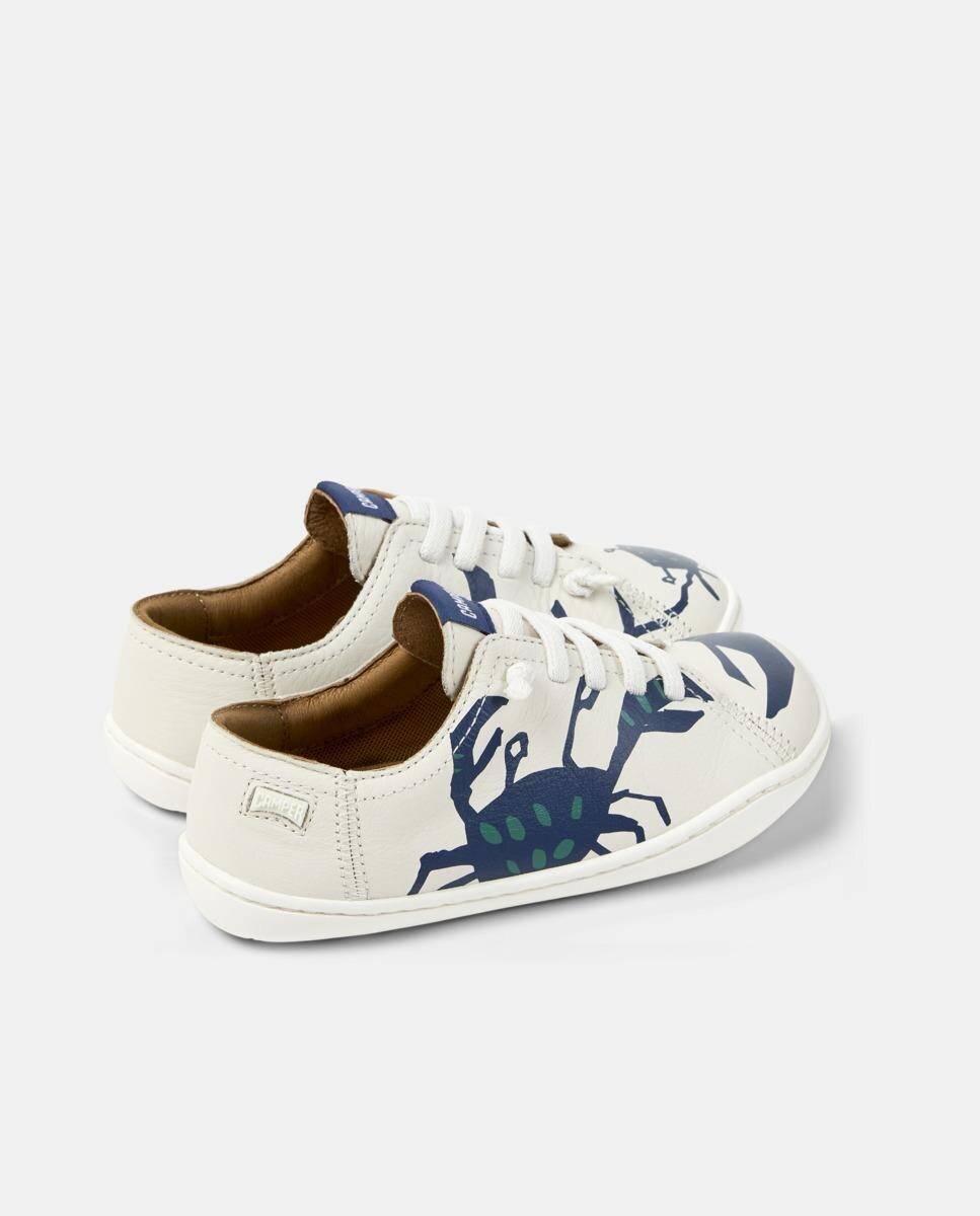 Sapatilhas de Pele Peu Cami com Atacadores Camper Branco-3