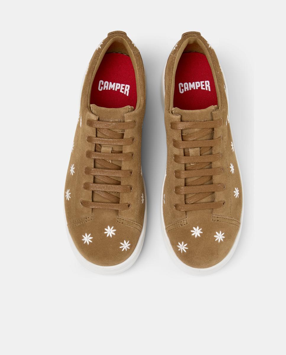 Sapatilhas Básicas de Pele Runner Up Castanho-2