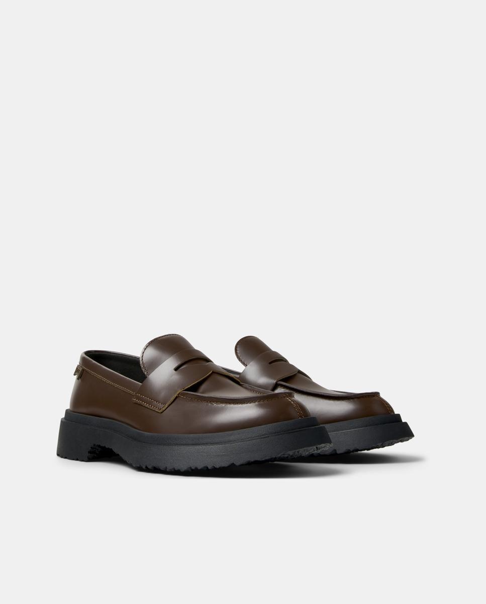 Mocassins de Pele Lisos com Palmilha Amovível Castanho-escuro-5