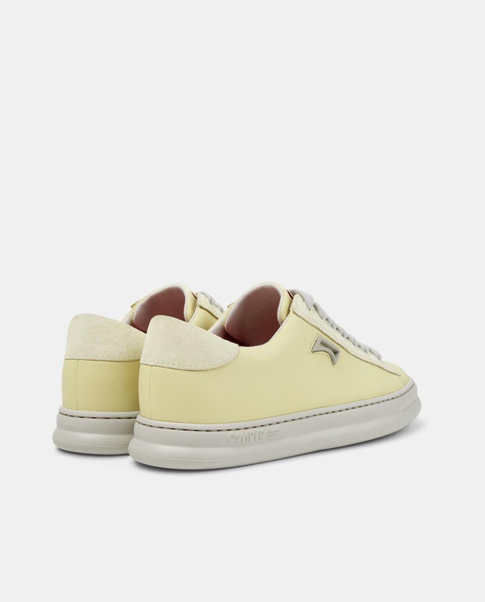 Sapatilhas de Pele Runner Four Creme-3