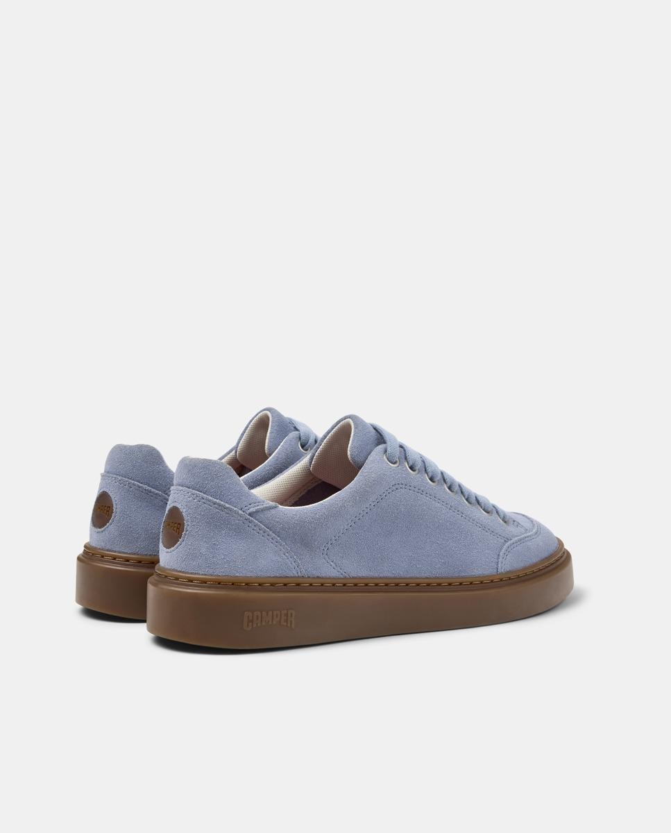 Sapatilhas Básicas de Pele Runner Twentyfive Azul-claro-3