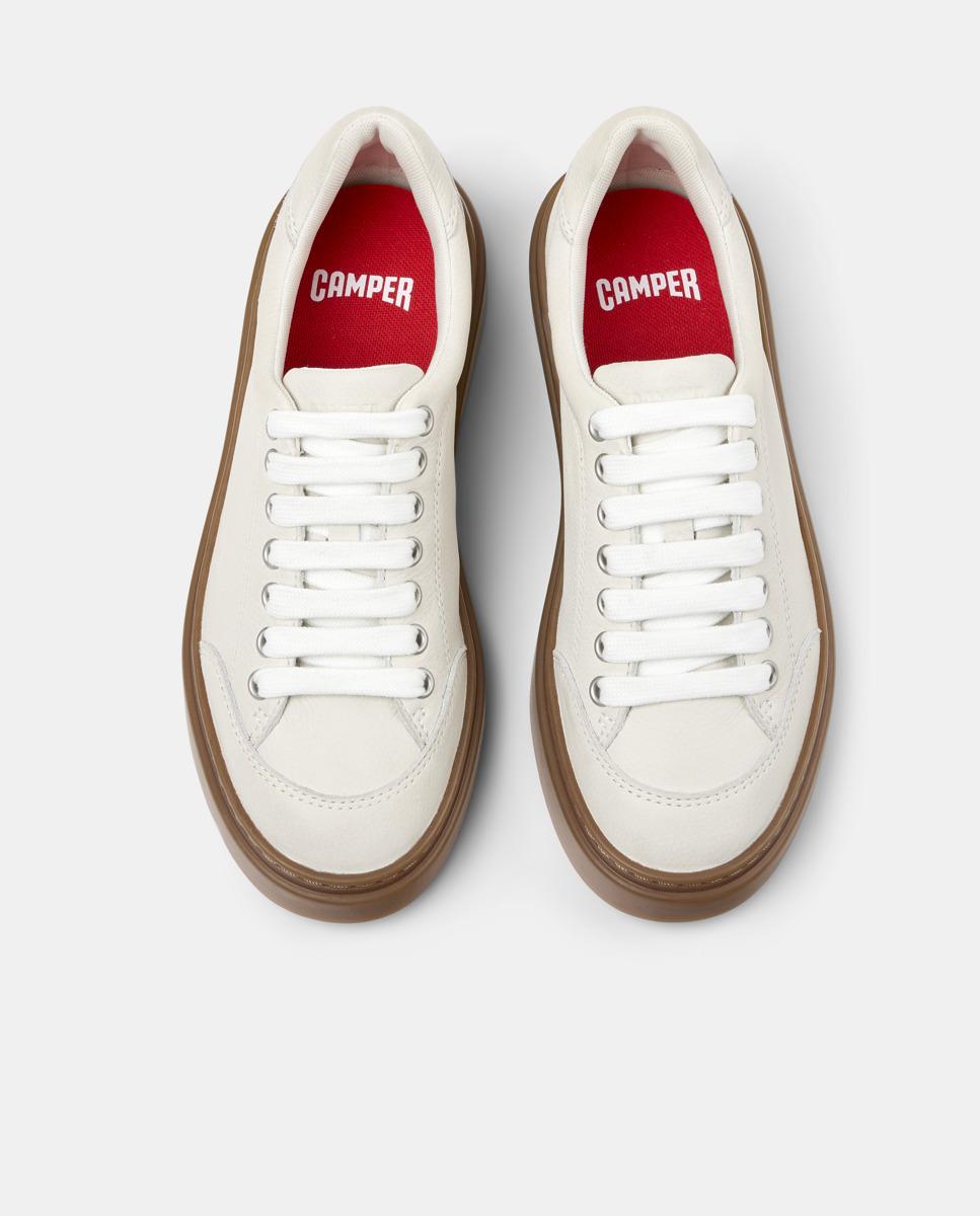 Sapatilhas Básicas de Pele Runner Twentyfive Branco-2