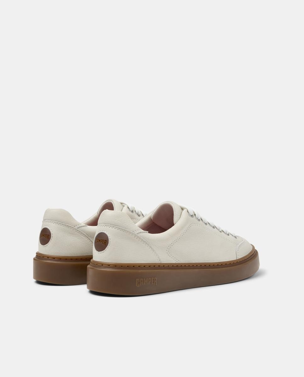Sapatilhas Básicas de Pele Runner Twentyfive Branco-3