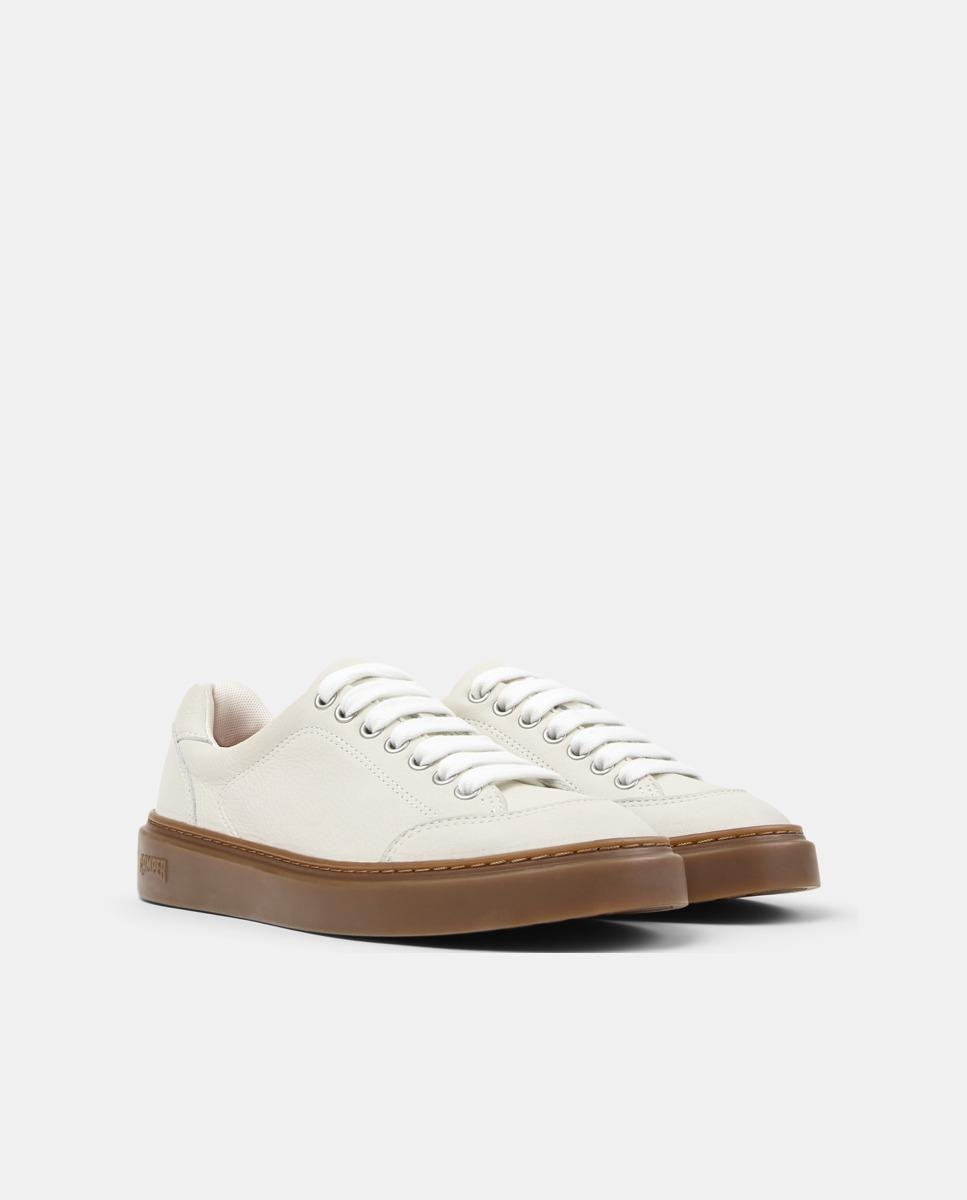 Sapatilhas Básicas de Pele Runner Twentyfive Branco-5
