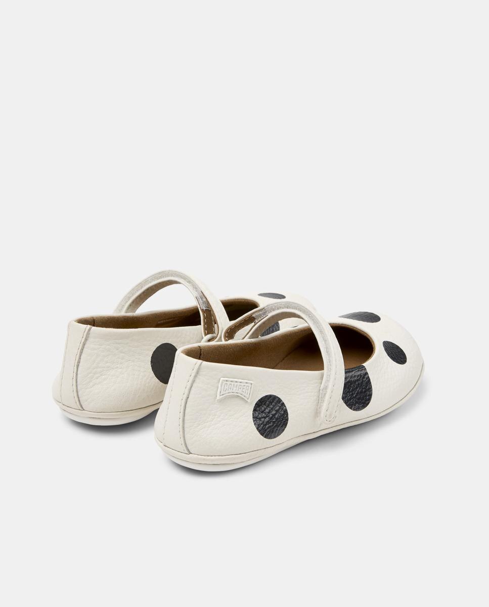 Merceditas de Pele Right Kids Twins Branco / Preto-3