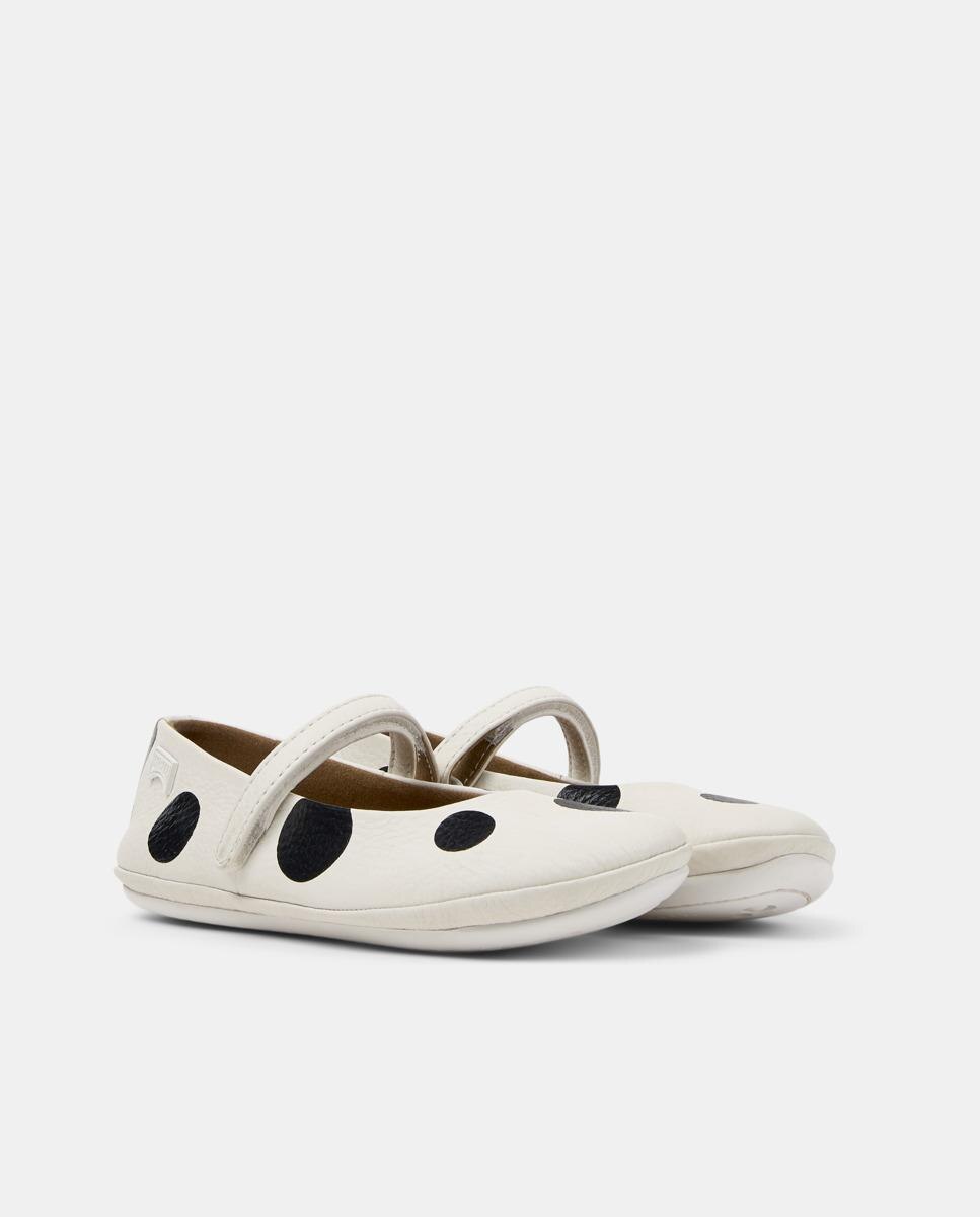 Merceditas de Pele Right Kids Twins Branco / Preto-5
