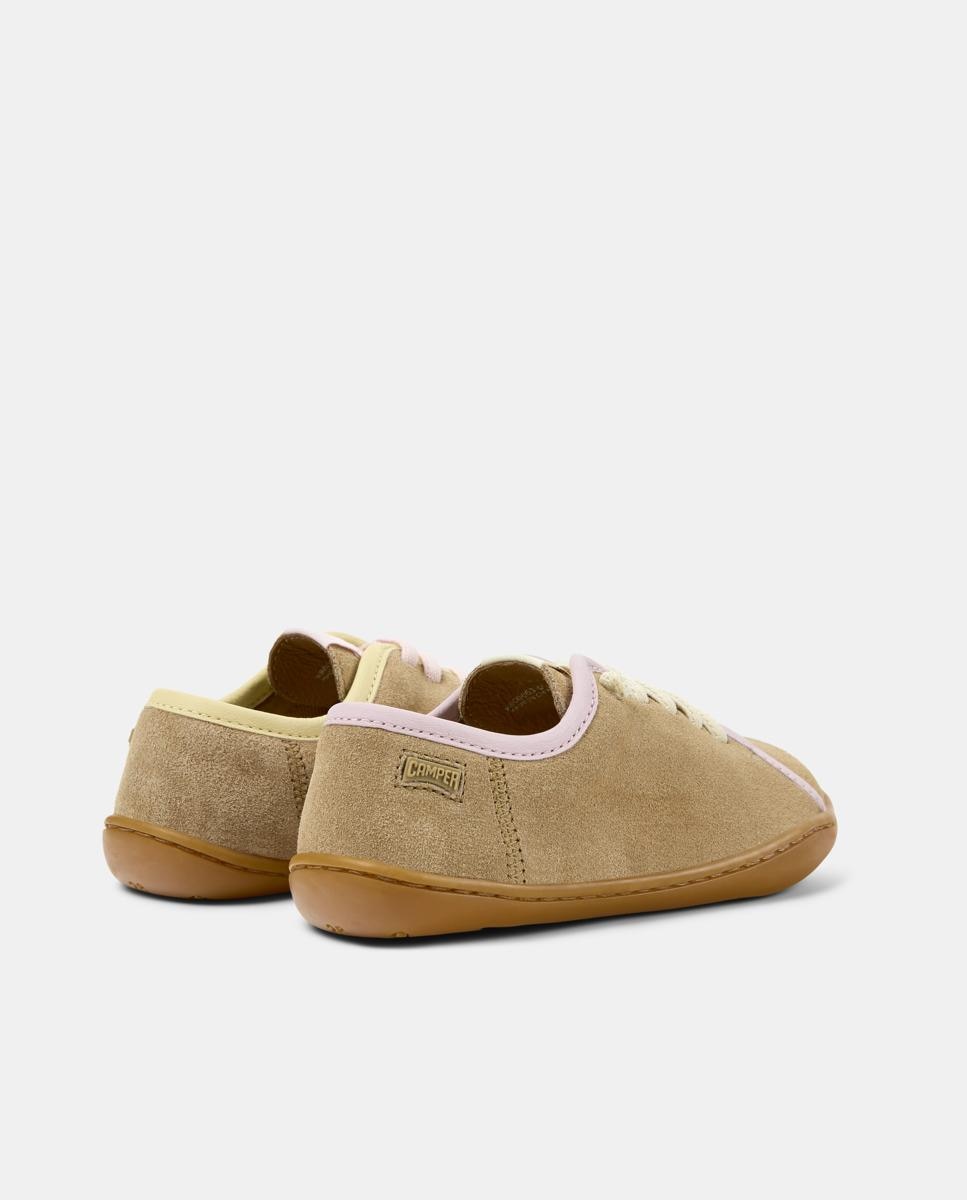 Zapatillas de Piel de Niño Peu Cami Twins Castanho-claro-3