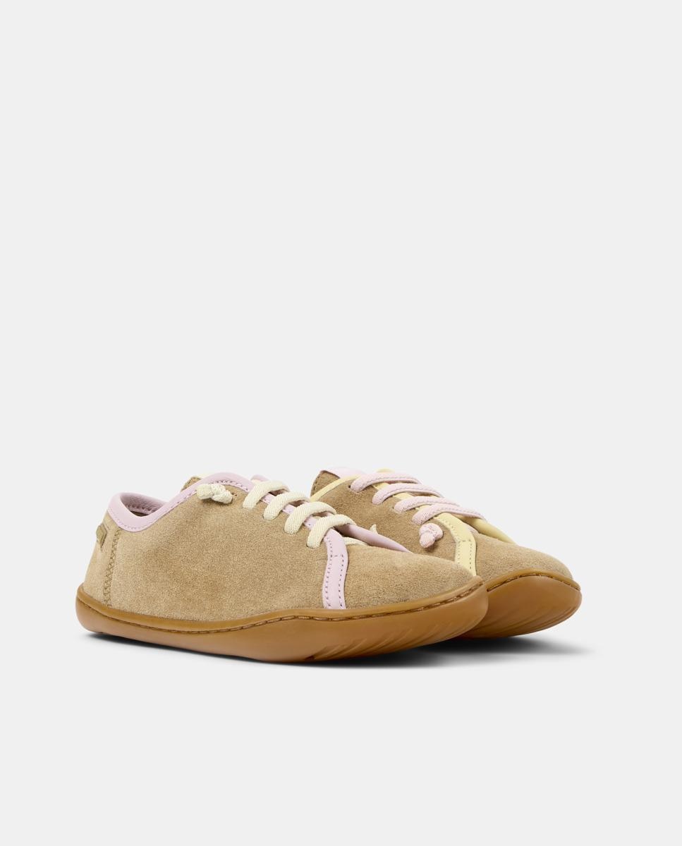 Zapatillas de Piel de Niño Peu Cami Twins Castanho-claro-5