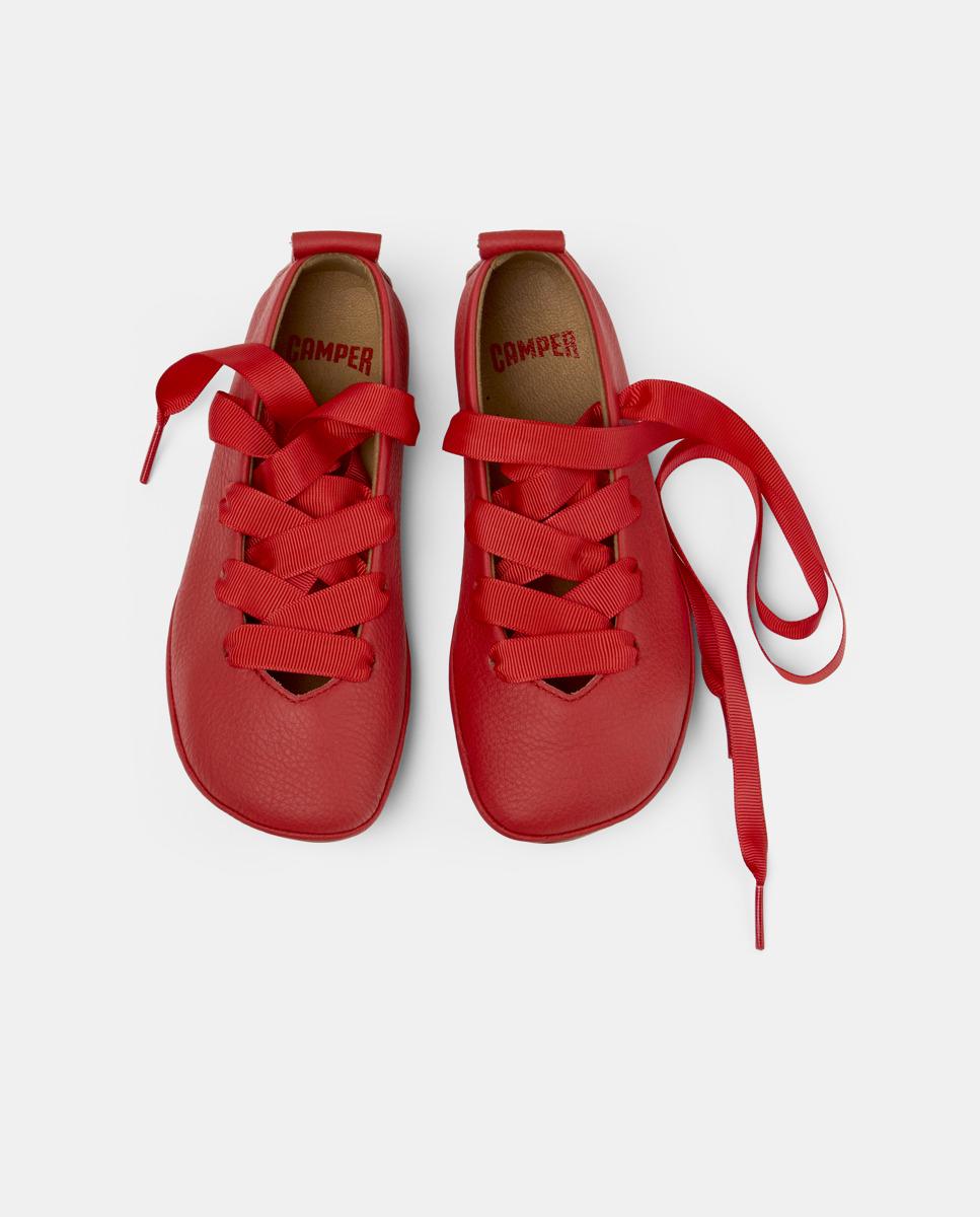 Bailarinas de Pele Right Kids Vermelho-2