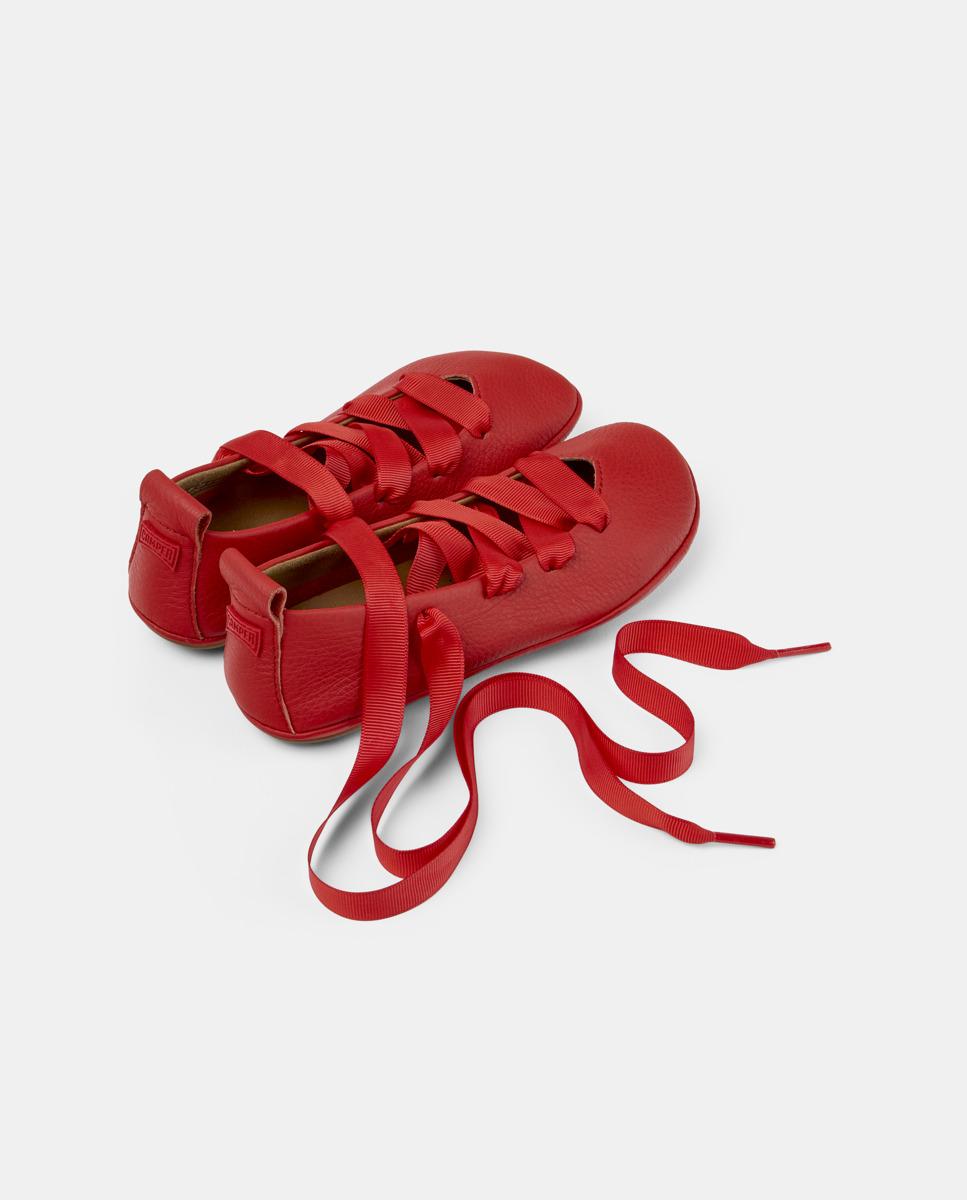 Bailarinas de Pele Right Kids Vermelho-3