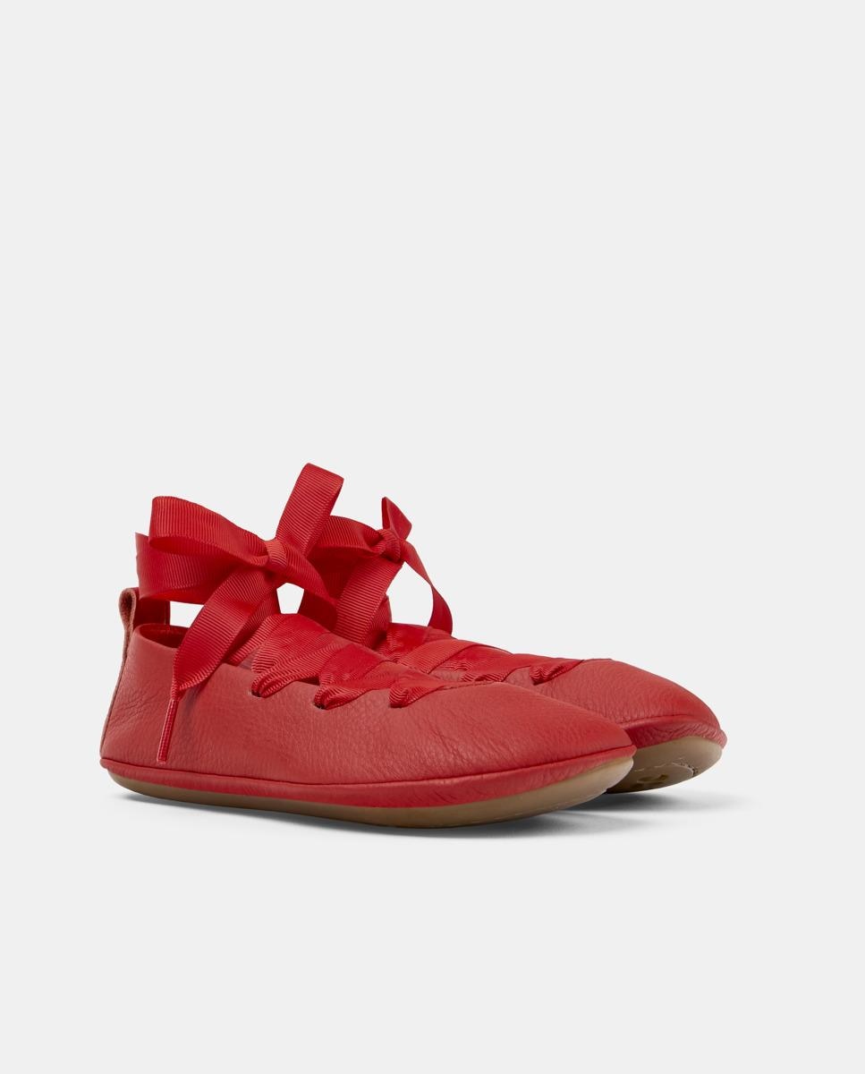 Bailarinas de Pele Right Kids Vermelho-5