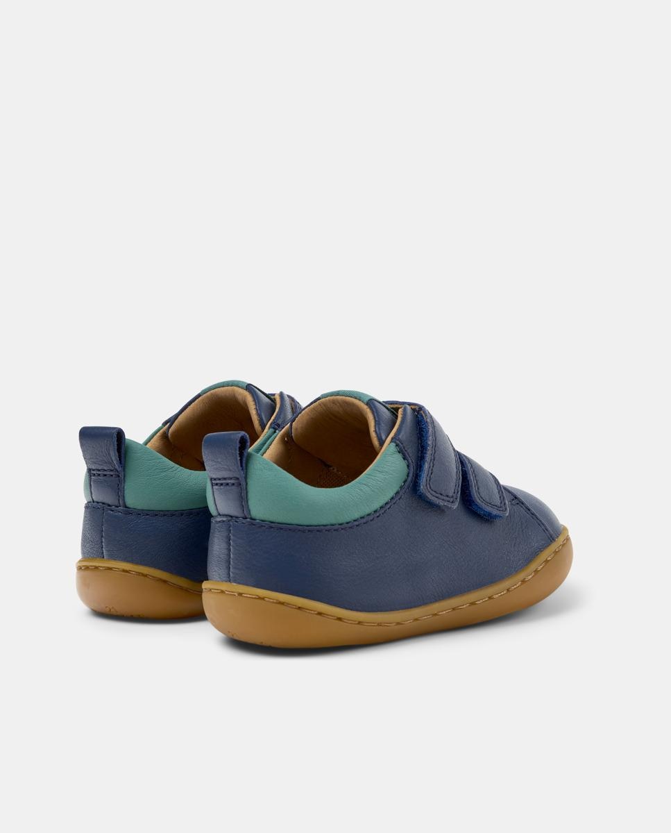 Sapatilhas Desportivas Infantil de Pele Peu Cami Camper Azul-3