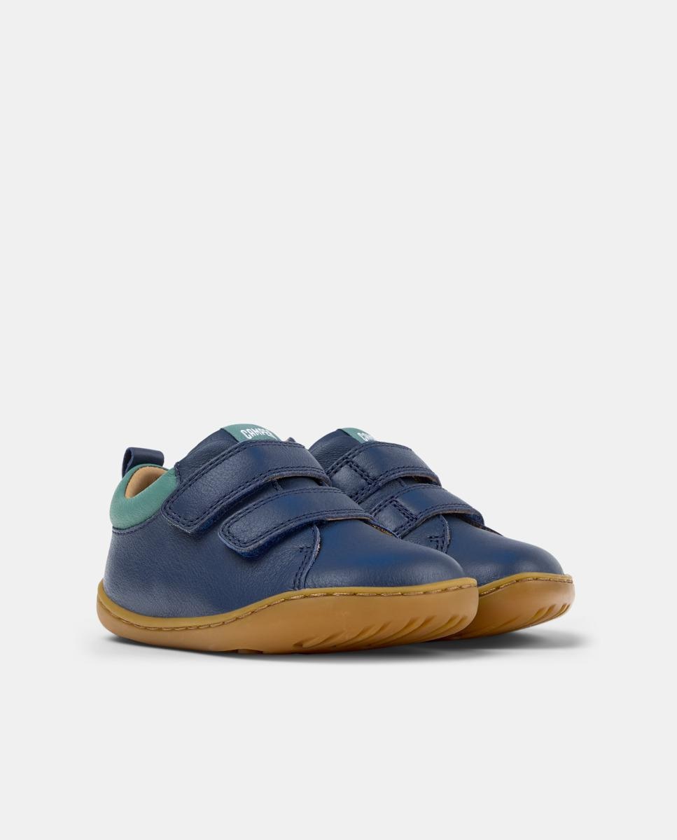 Sapatilhas Desportivas Infantil de Pele Peu Cami Camper Azul-5