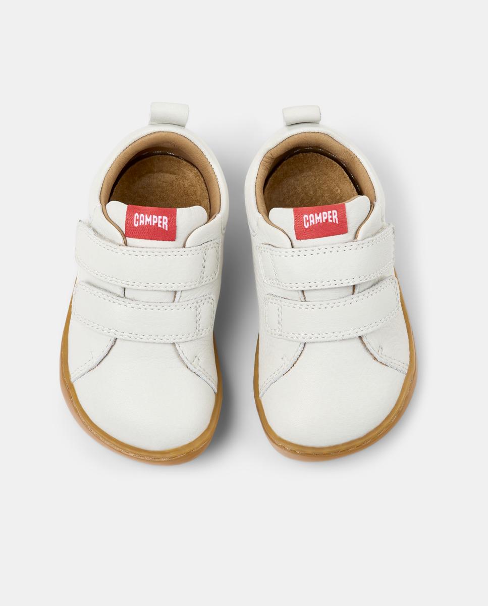 Sapatilhas Desportivas Infantil de Pele Peu Cami Branco-2