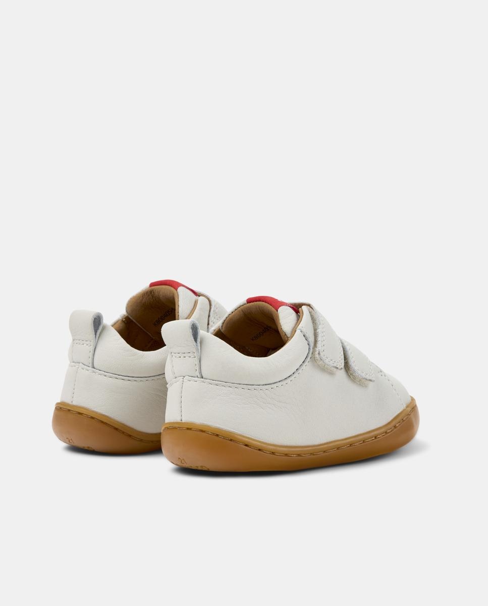 Sapatilhas Desportivas Infantil de Pele Peu Cami Branco-3