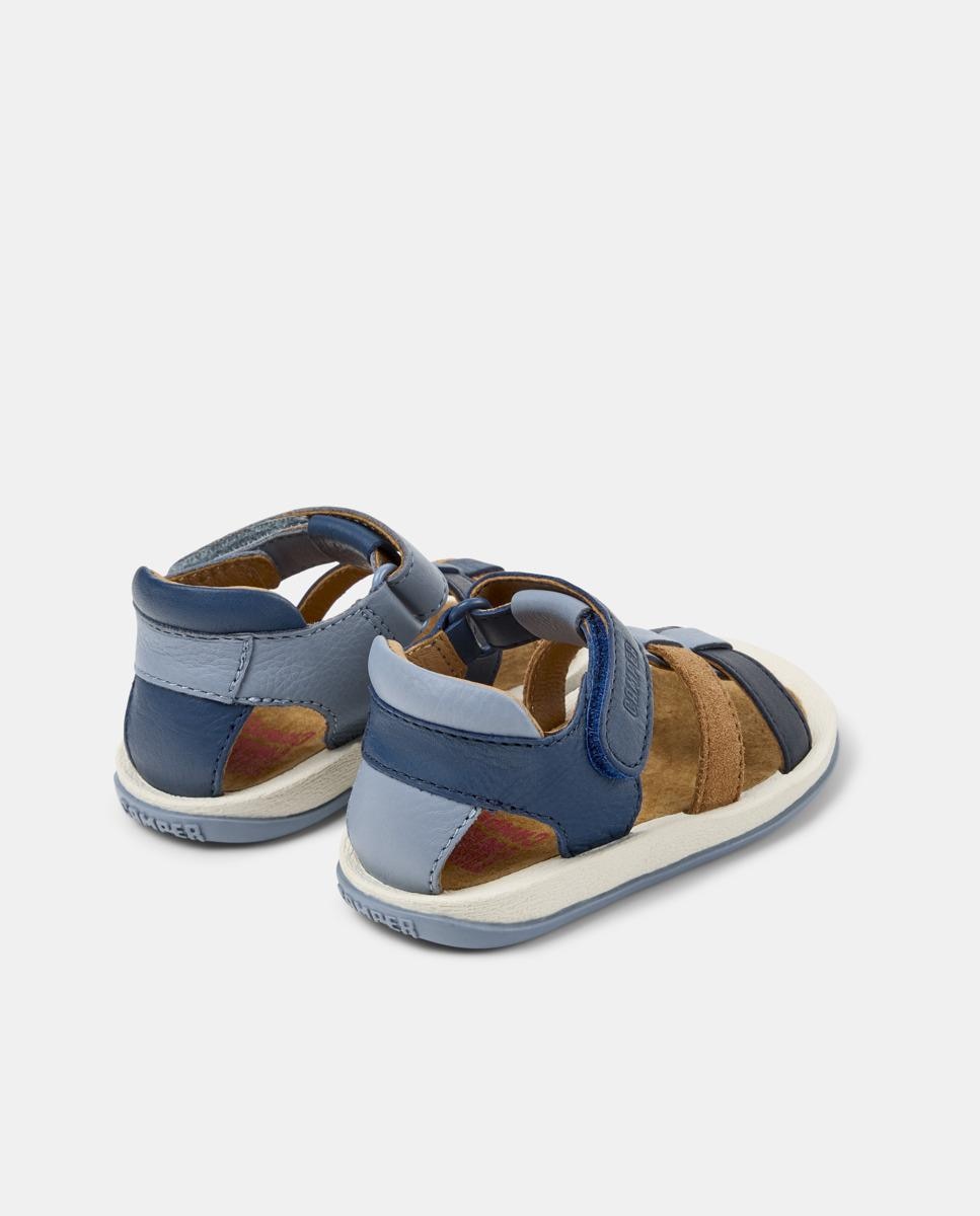 Sandálias Fechadas Infantil de Pele Bicho Twins Camper Multicolor-3