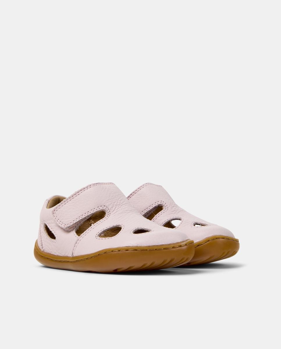 Bailarinas Peu Cami com Velcro Rosa-5
