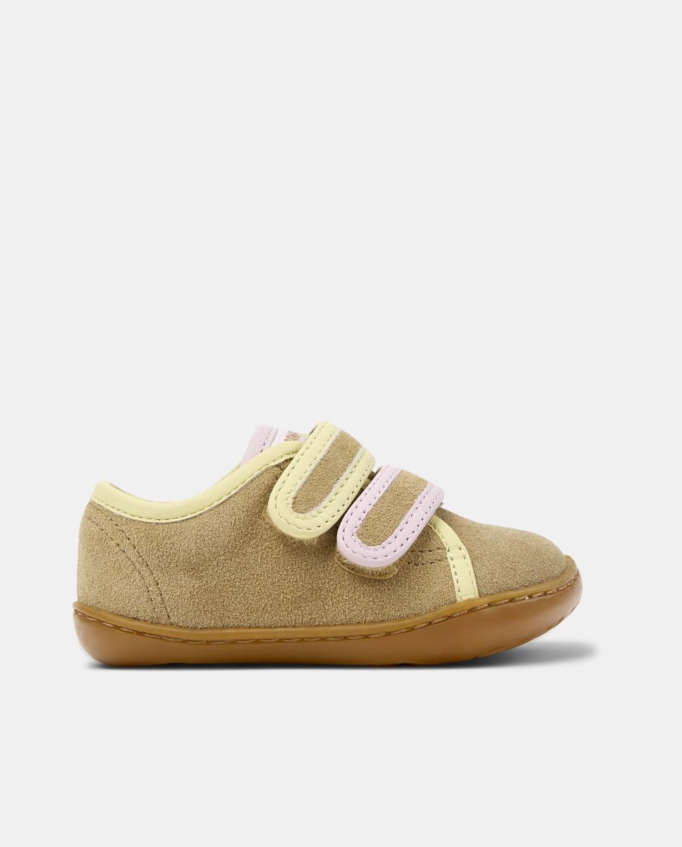Sapatilhas Desportivas Infantil de Pele Peu Cami Twins Castanho-1