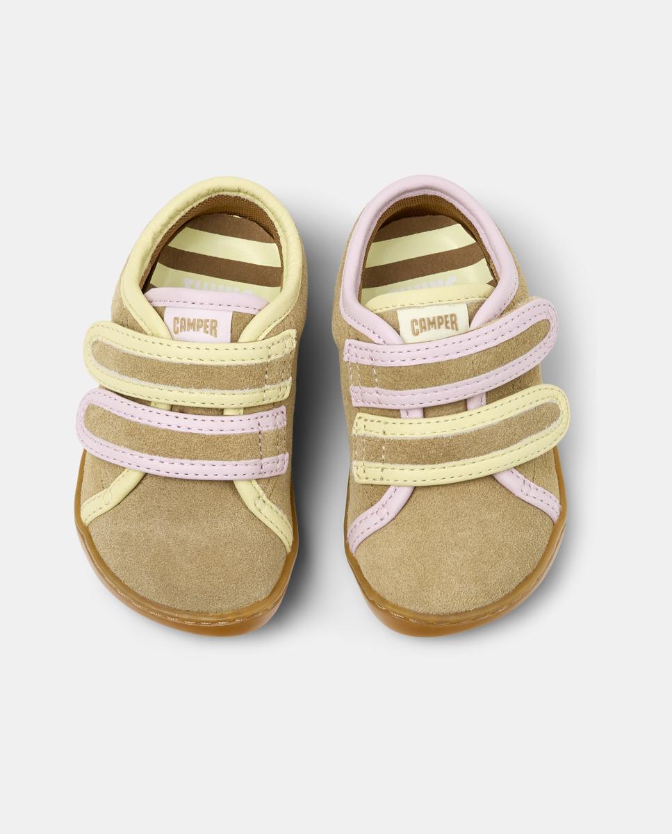 Sapatilhas Desportivas Infantil de Pele Peu Cami Twins Castanho-2