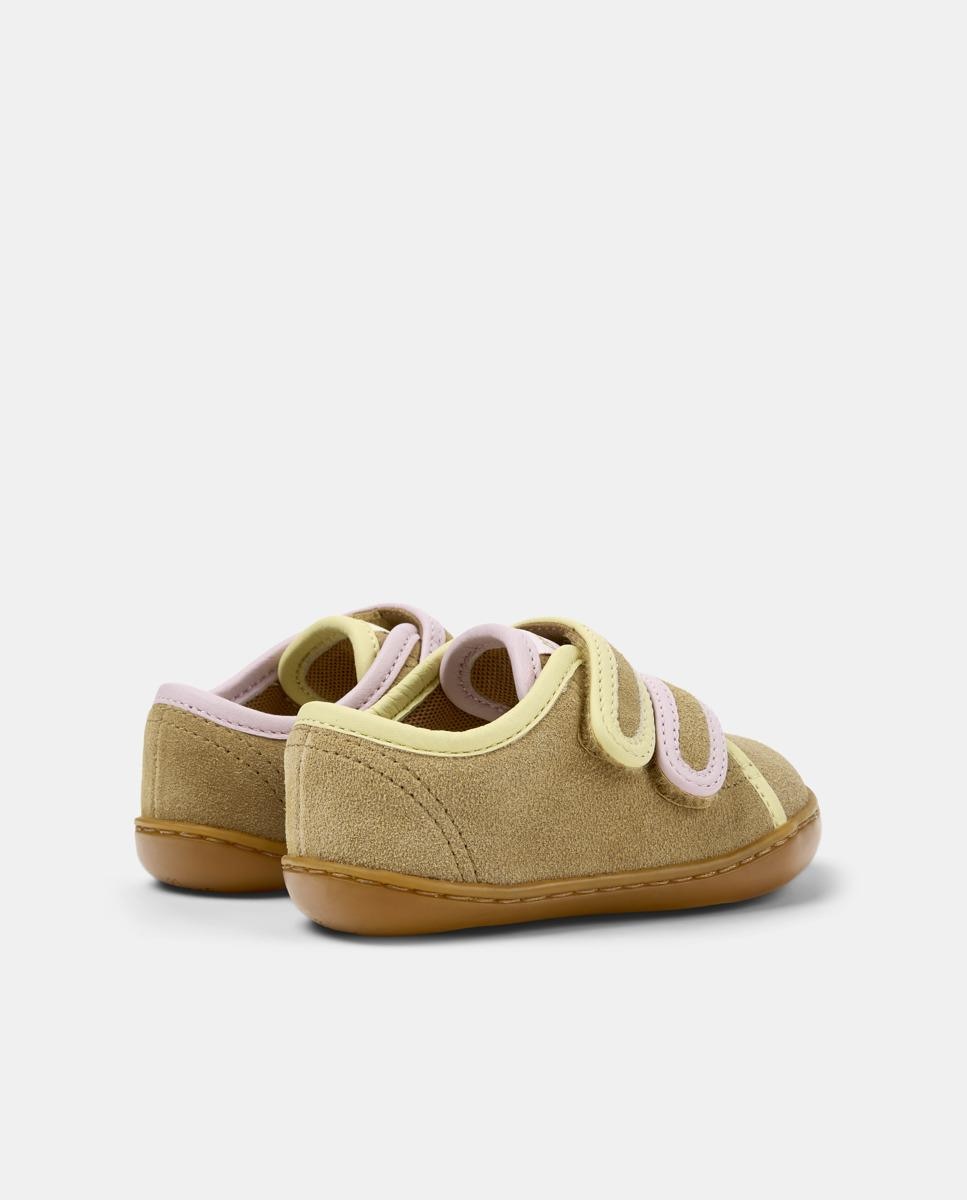 Sapatilhas Desportivas Infantil de Pele Peu Cami Twins Castanho-3