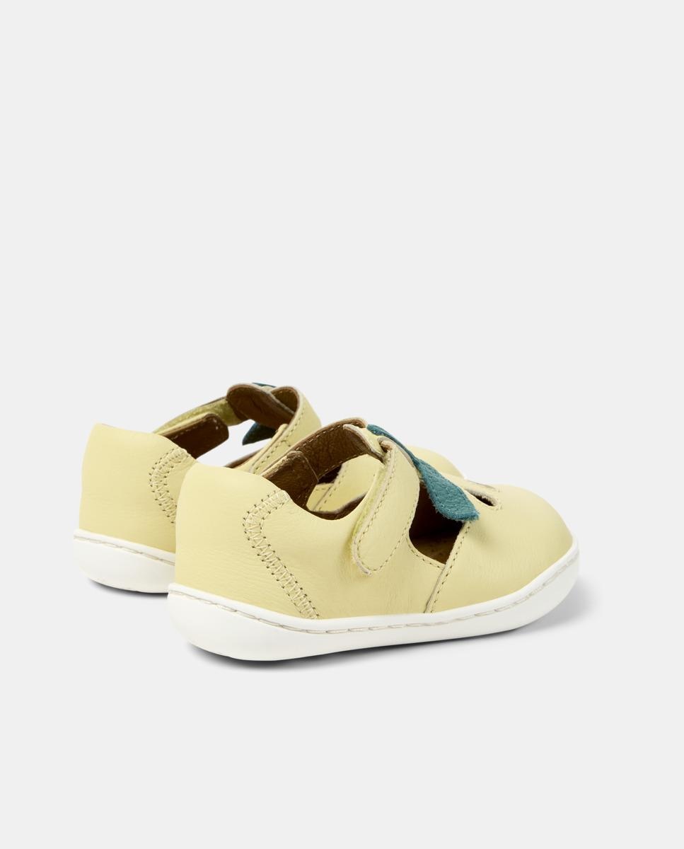 Bailarinas Peu Cami Twins com Velcro Amarelo-3