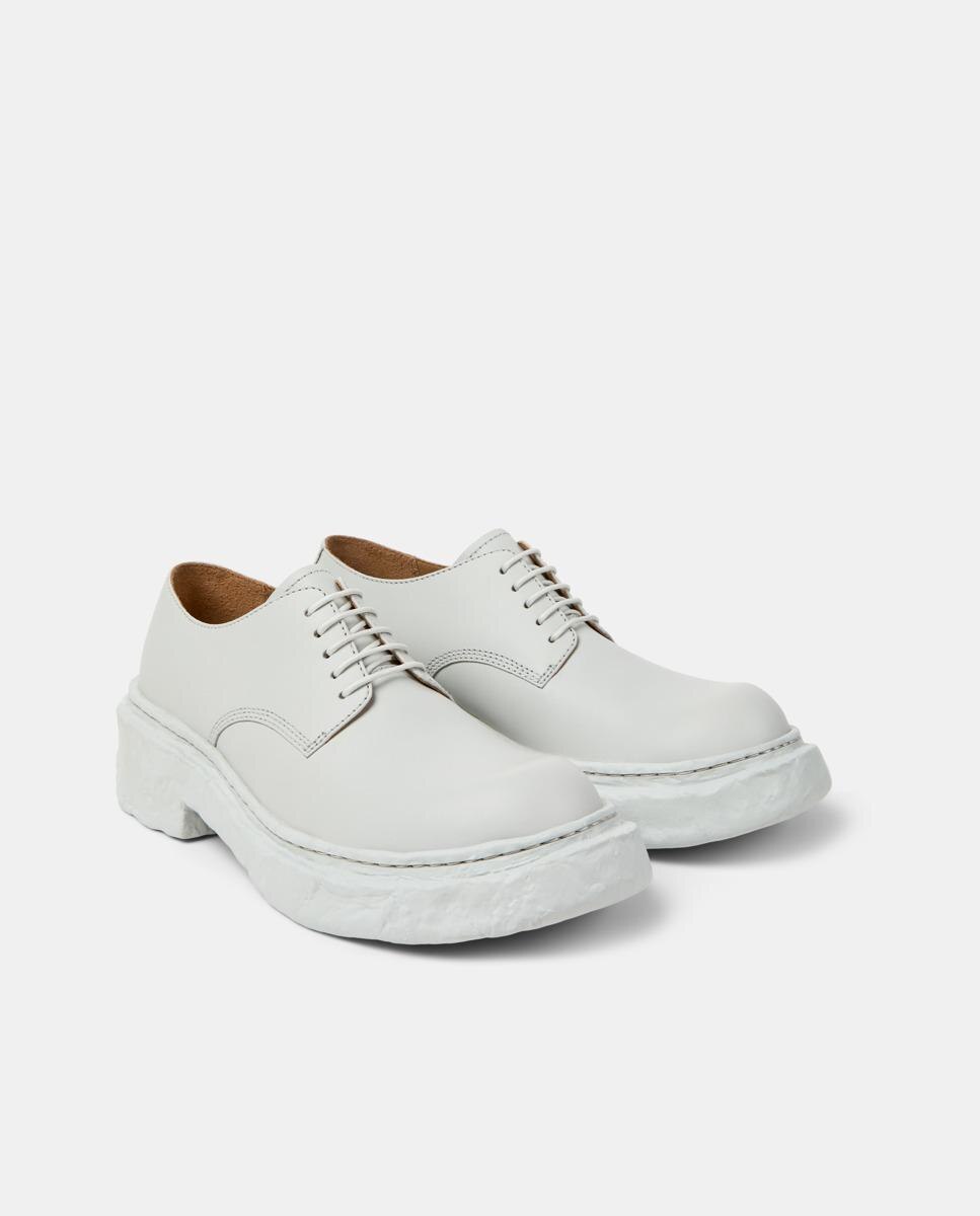 Bluchers Unissexo de Pele Vamonos Cinzento-4