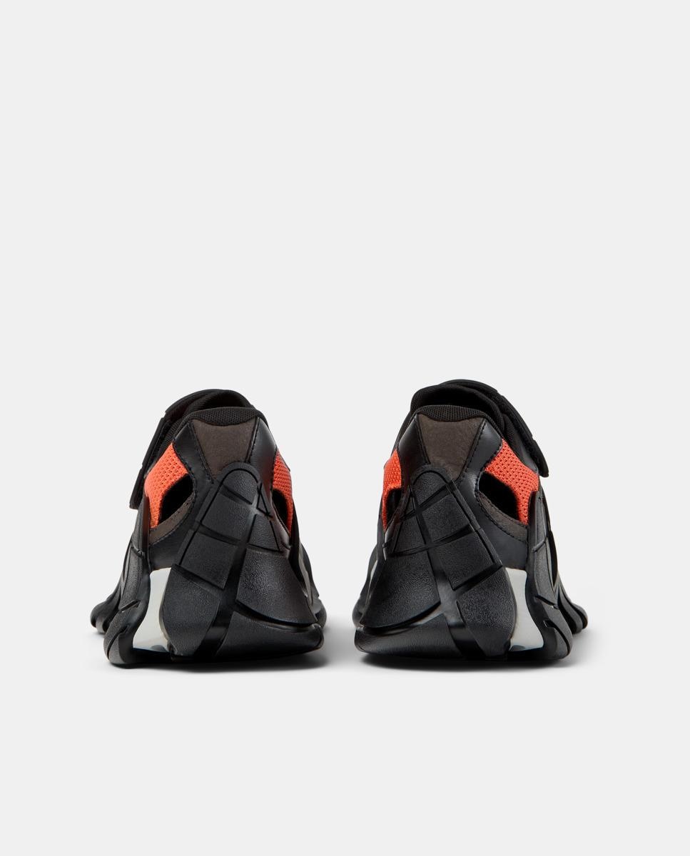 Sapatilhas Desportivas com Velcro em Cinzento Preto / Vermelho-3