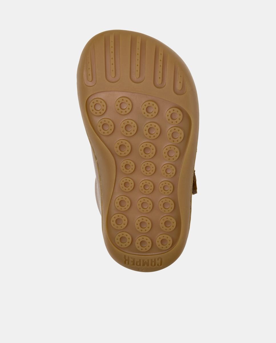 Sapatilhas de Pele para Bebé Peu Cami Castanho-5