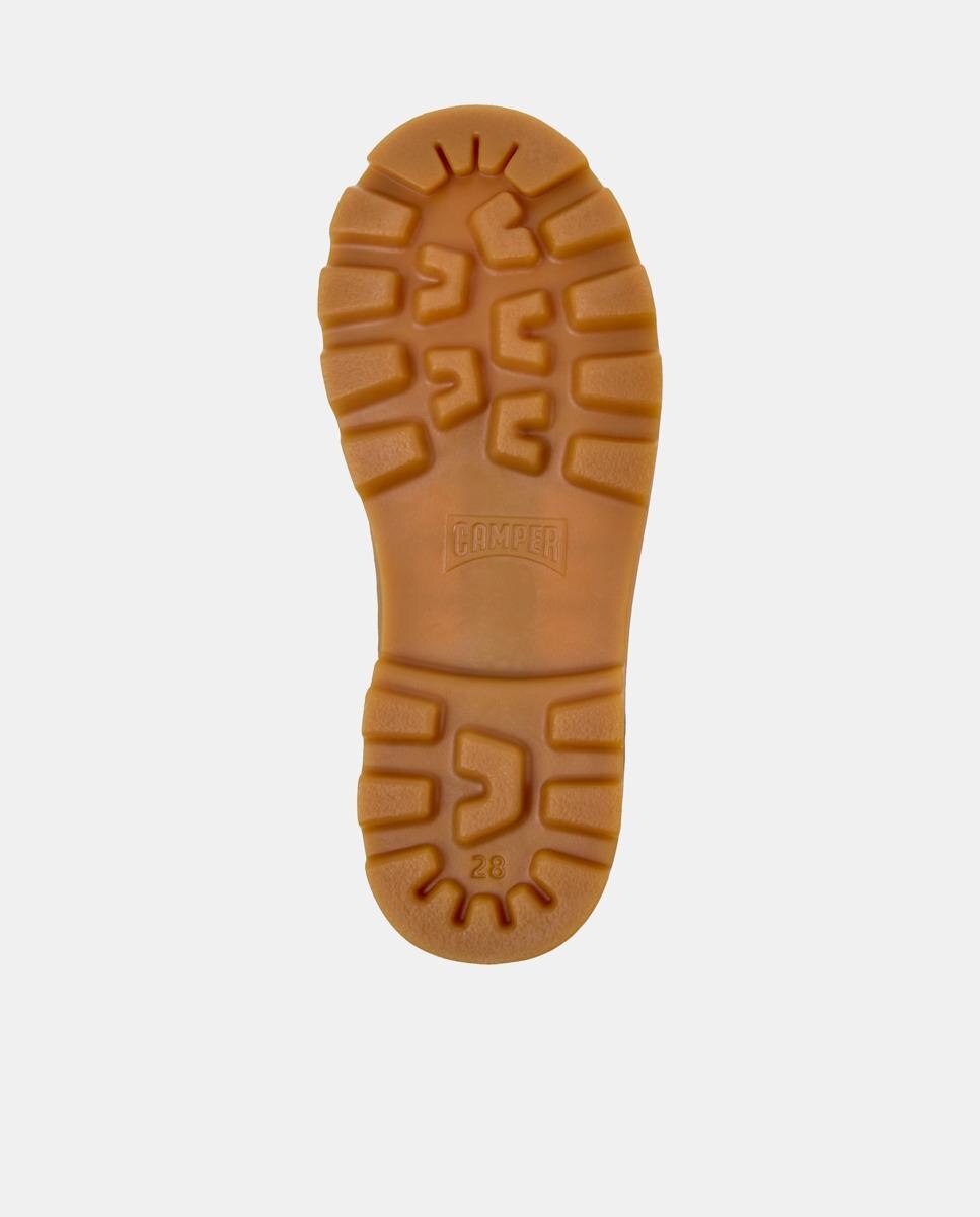 Botins Infantil Brutus Twins de Pele Castanho-5