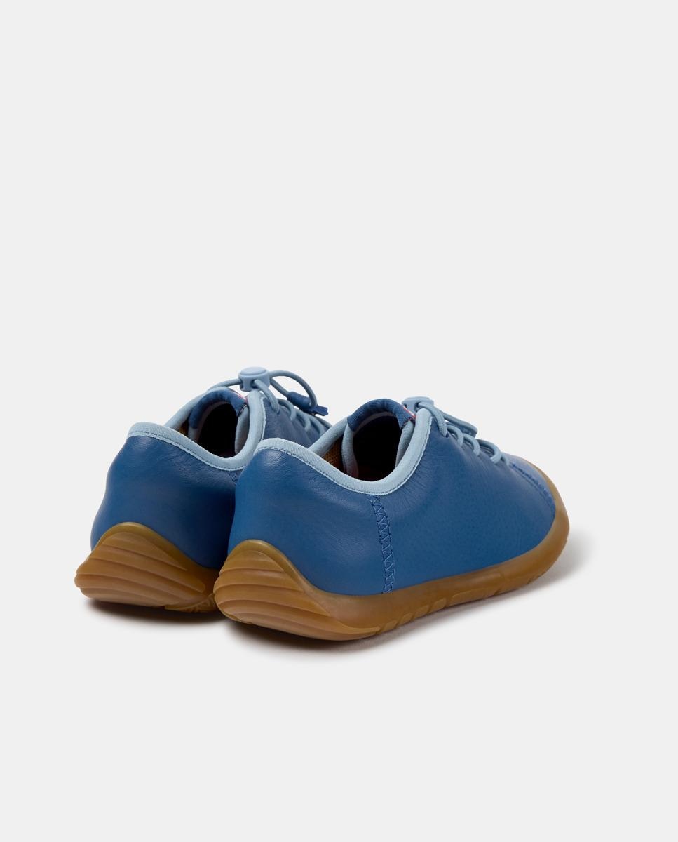 Sapatilhas de Pele Infantil Peu Path Azul-4