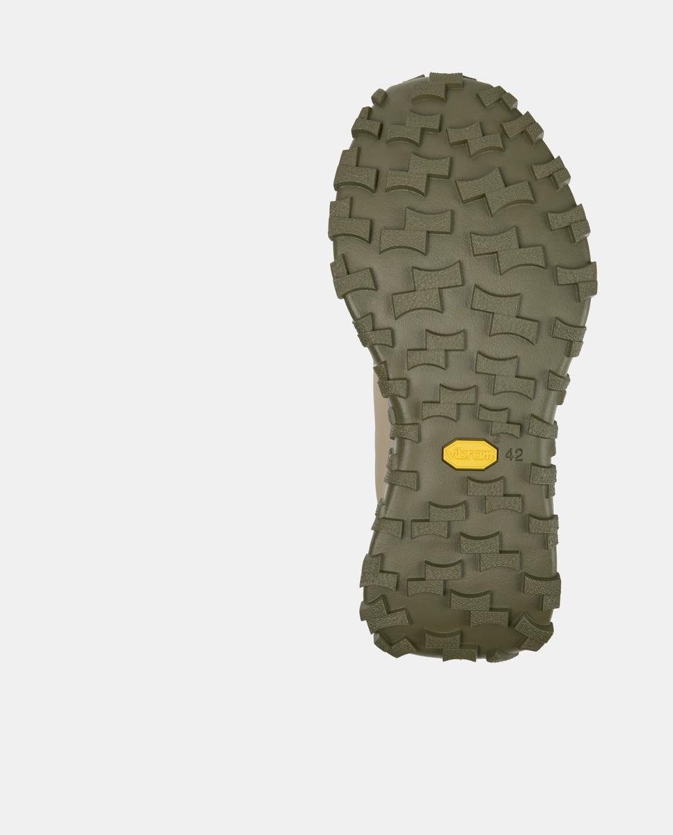 Sapatilhas de Pele Drift Trail com Atacadores Bege-4