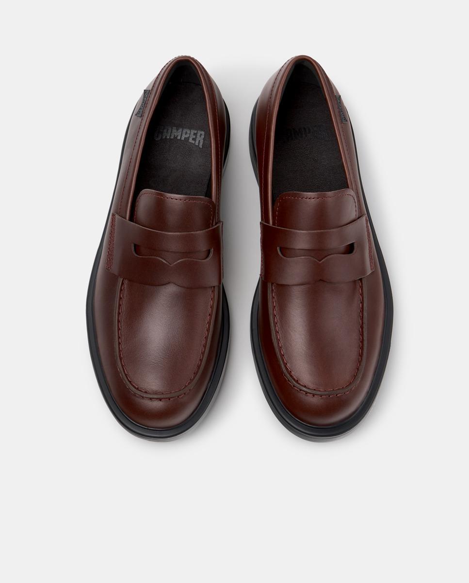 Mocassins Dean de Pele Bordeaux-2