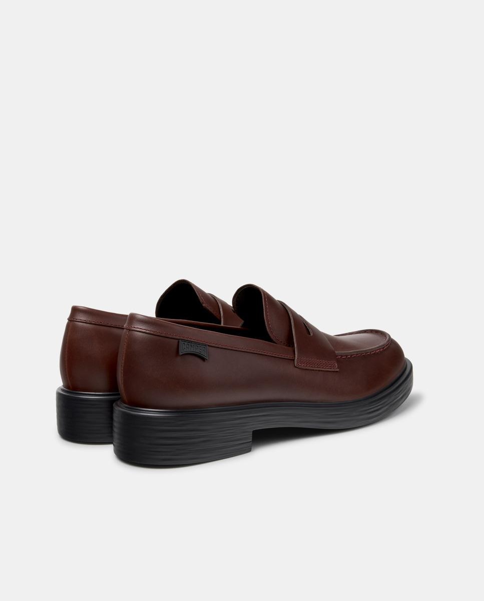 Mocassins Dean de Pele Bordeaux-3