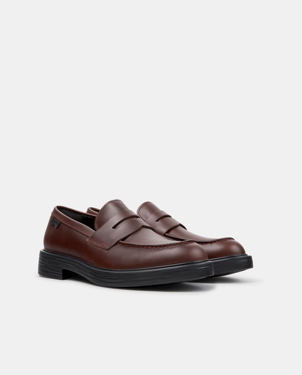 Mocassins Dean de Pele Bordeaux-5