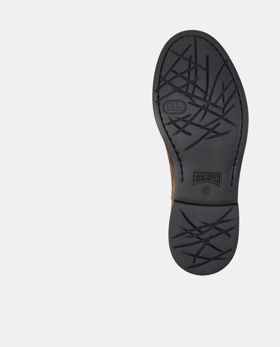 Botins Chelsea Dean de Pele Castanho-4