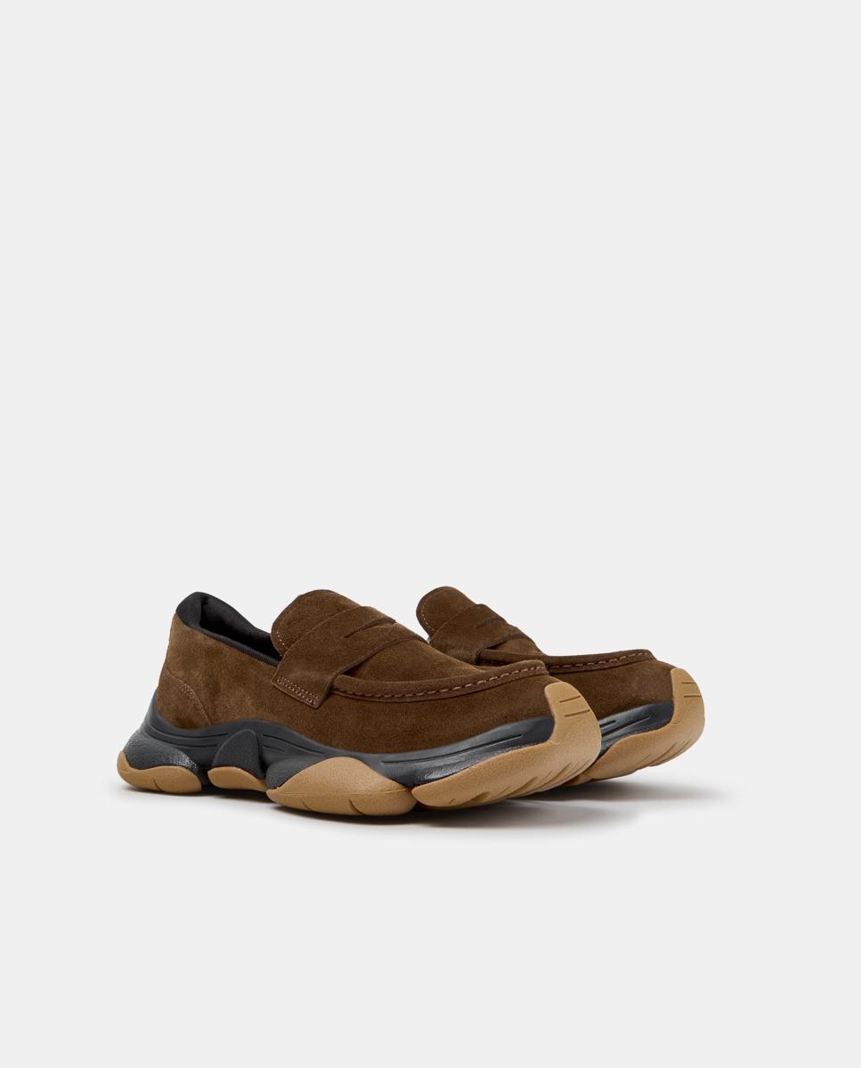 Mocassins Karst 2 de Pele Castanho-5