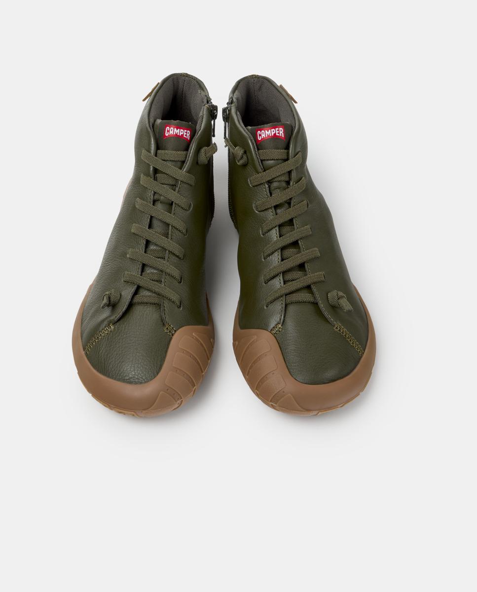 Botins de Atacadores Peu Path+ de Pele Verde-2
