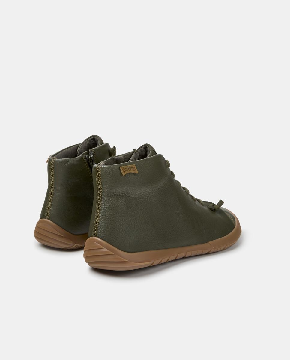 Botins de Atacadores Peu Path+ de Pele Verde-3