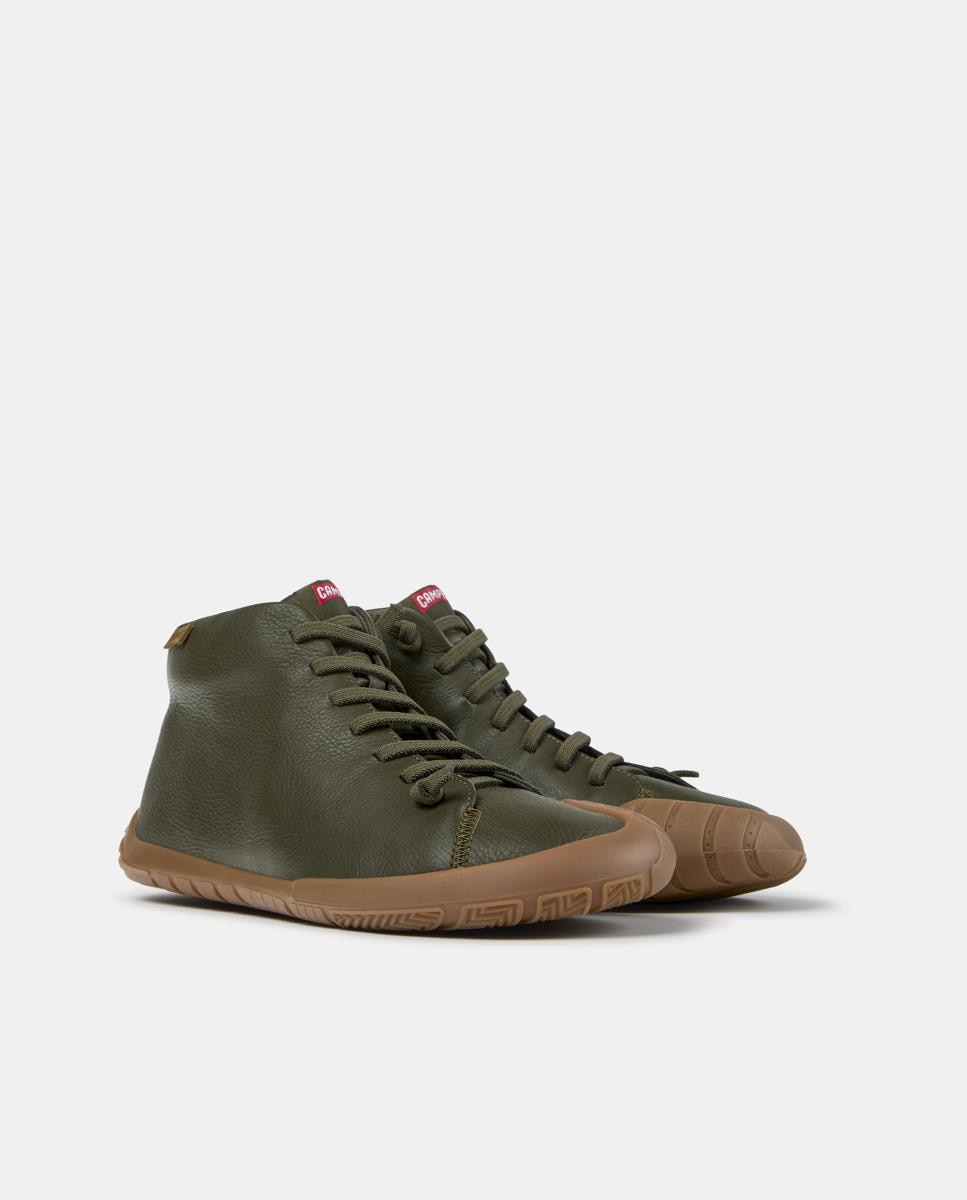 Botins de Atacadores Peu Path+ de Pele Verde-5