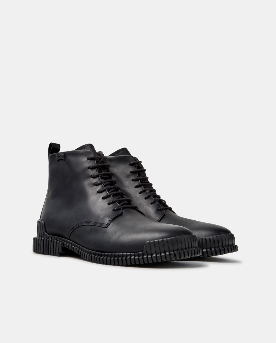 Botins de Pele Pix Preto-5