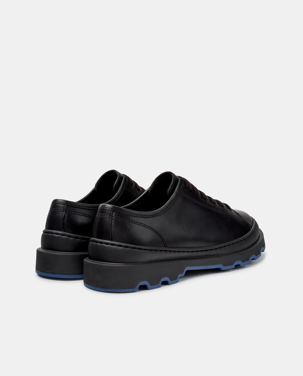 Sapatos de Cordões em Pele Brutus+ Preto-3