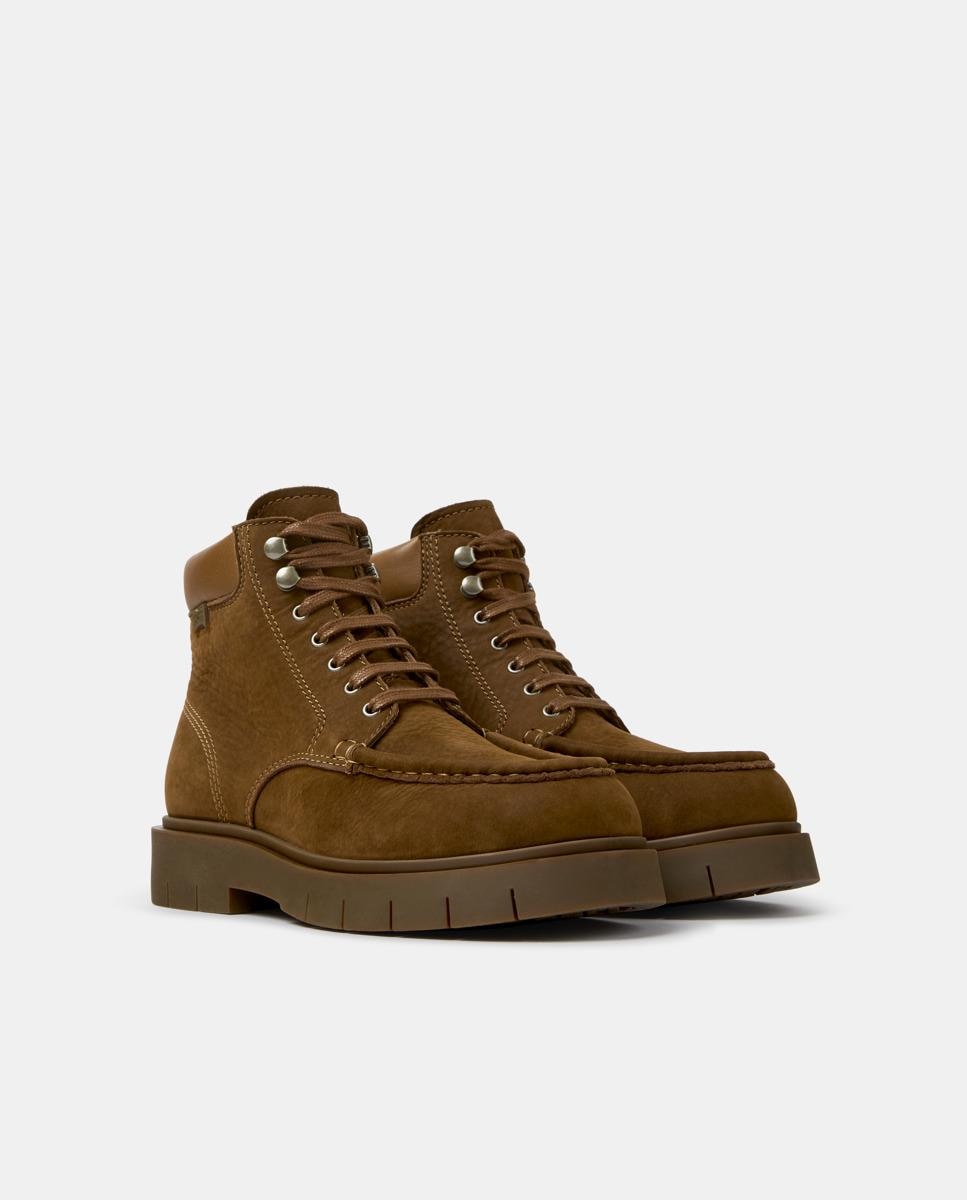 Botas de Cordões Alaro Camel-2