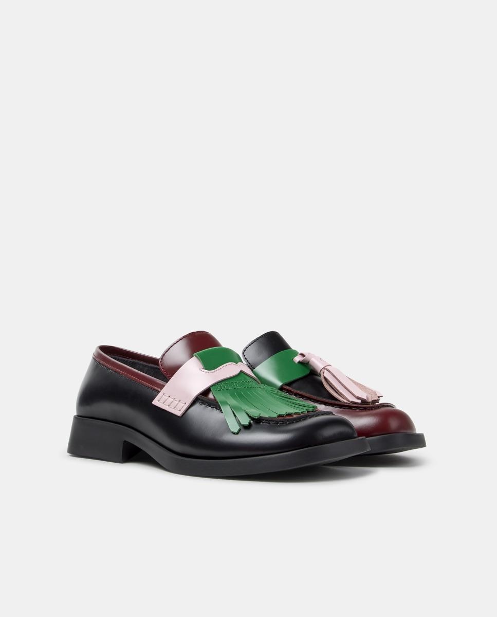Mocassins Donna de Pele Preto-2