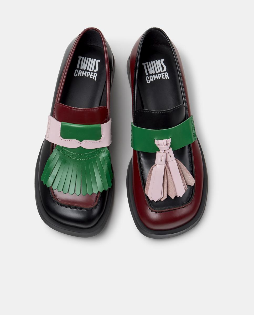 Mocassins Donna de Pele Preto-3